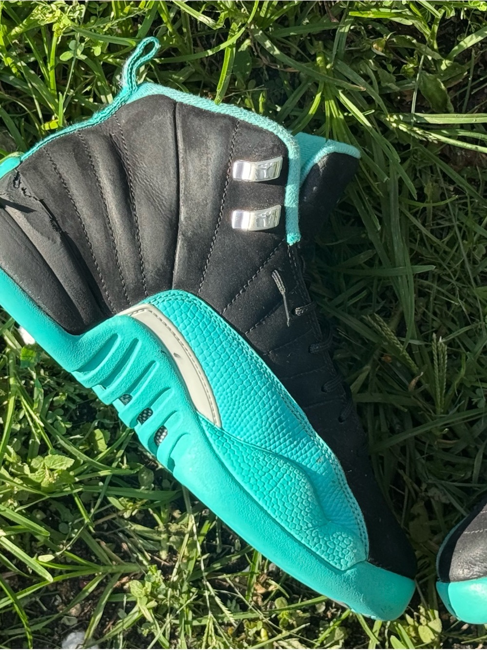 Jordan 12 Retro Hyper Jade  GS - Picture 7 of 10